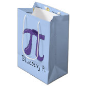 Sac cadeau de fête de la fête de Pi Math Pi Bluebe (Devant Angle)