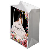 Sac cadeau de Fête des mariées de mariée afro-amér (Devant Angle)