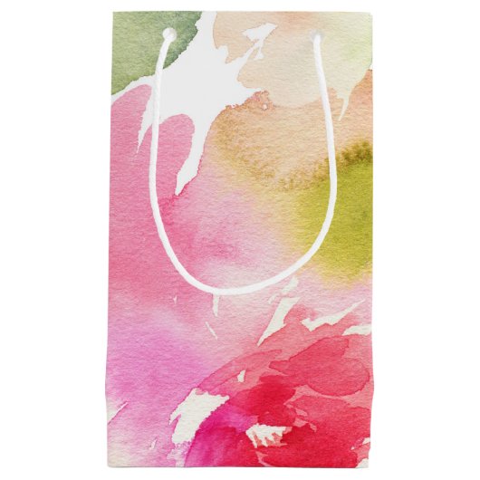 Sac cadeau de feuillage d'aquarelle (Devant)