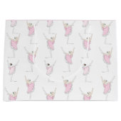 Sac cadeau de fille danseuse Ballerina rose (Devant)