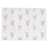 Sac cadeau de fille danseuse Ballerina rose (Dos)