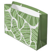 Sac cadeau de forme verte Abstraite (Dos Angle)