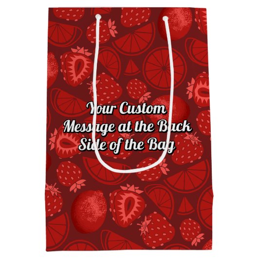 Sac cadeau de fraise Daiquiri (Dos)