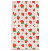 Sac cadeau de fraises et de coeurs doux (Dos)