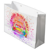 Sac cadeau de gâteau d'anniversaire - HAMbWG (Devant Angle)