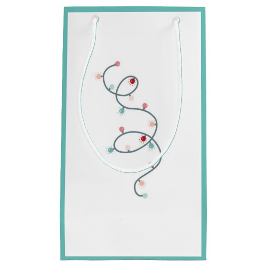 Sac Cadeau de Guirlandes (Vert Mousse) (Devant)