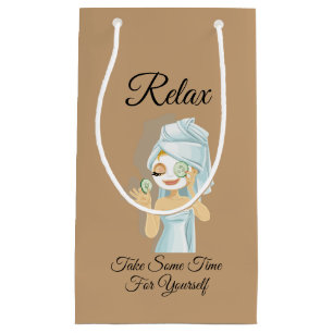 Sac cadeau de jour de spa avec design de soins per