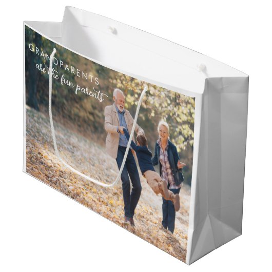 Sac cadeau de jour pour grand-parent (Devant Angle)