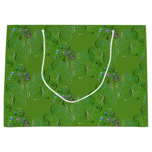 Sac cadeau de la fête de la Saint-Patrick shamrock (Devant)