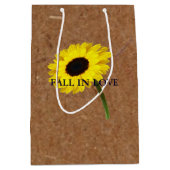 Sac cadeau de la fête de tournesol de la mariée d' (Devant)