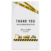 Sac cadeau de la fête de Trucks de construction mo (Dos)