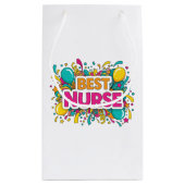 Sac cadeau de la meilleure infirmière brillante (Dos)