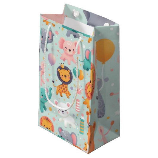 Sac cadeau de la parade animale (Devant Angle)