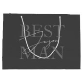 Sac cadeau de la proposition de meilleur homme Dar (Dos)