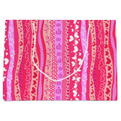 Sac cadeau de la Saint Valentin Coeur rose (Devant)