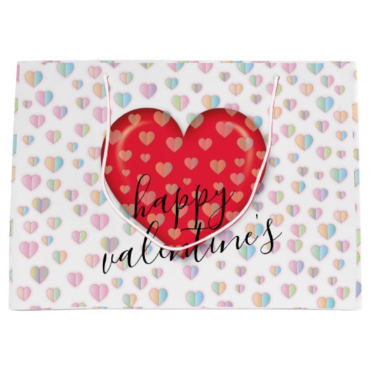 Sac cadeau de la Saint-Valentin Elegant Chick avec (Devant)