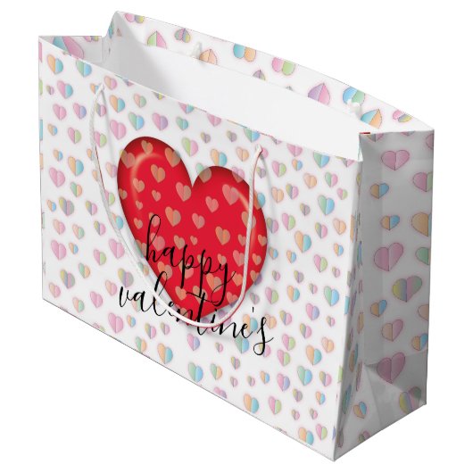 Sac cadeau de la Saint-Valentin Elegant Chick avec (Dos Angle)
