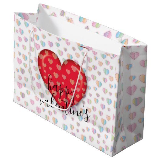 Sac cadeau de la Saint-Valentin Elegant Chick avec (Devant Angle)