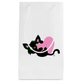 Sac cadeau de la Saint-Valentin pour chaton noir (Devant)