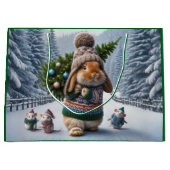 Sac cadeau de lapin d'arbre (Devant)