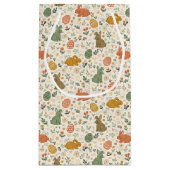 Sac cadeau de lapins de printemps dessinés à la ma (Dos)