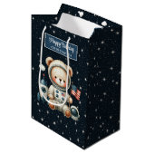 Sac cadeau de l'astronaute mignon pour fête d'anni (Devant Angle)