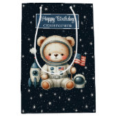 Sac cadeau de l'astronaute mignon pour fête d'anni (Devant)
