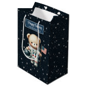 Sac cadeau de l'astronaute Teddy Bear pour garçon  (Devant Angle)
