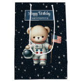 Sac cadeau de l'astronaute Teddy Bear pour garçon  (Dos)