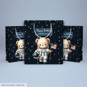 Sac cadeau de l'astronaute Teddy Bear pour garçon 