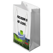 Sac cadeau de lecture pour bibliophile (Devant Angle)