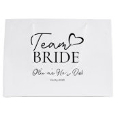 Sac cadeau de l'équipe de la mariée – Enterrement (Devant)