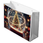 Sac cadeau de l'hiver merveilleux (Devant Angle)