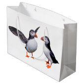 Sac cadeau de macareux (Dos Angle)