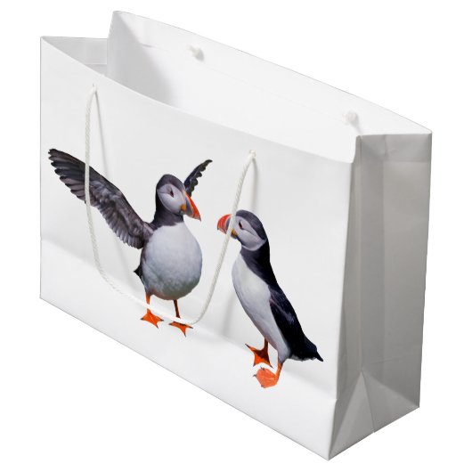 Sac cadeau de macareux (Devant Angle)