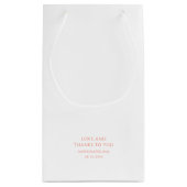 Sac cadeau de mariage "L'amour est doux" (Dos)