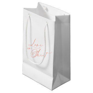 Sac cadeau de mariage "L'amour est doux"