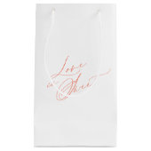 Sac cadeau de mariage "L'amour est doux" (Devant)