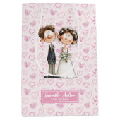 Sac cadeau de mariée Groom Aquarelle drôle (Devant)