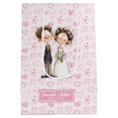 Sac cadeau de mariée Groom Aquarelle drôle (Dos)