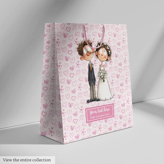 Sac cadeau de mariée Groom Aquarelle drôle