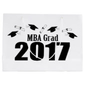 Sac cadeau de MBA Grad 2017 Graduation (Noir) (Dos)