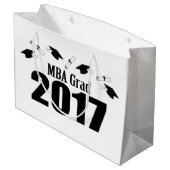 Sac cadeau de MBA Grad 2017 Graduation (Noir) (Dos Angle)