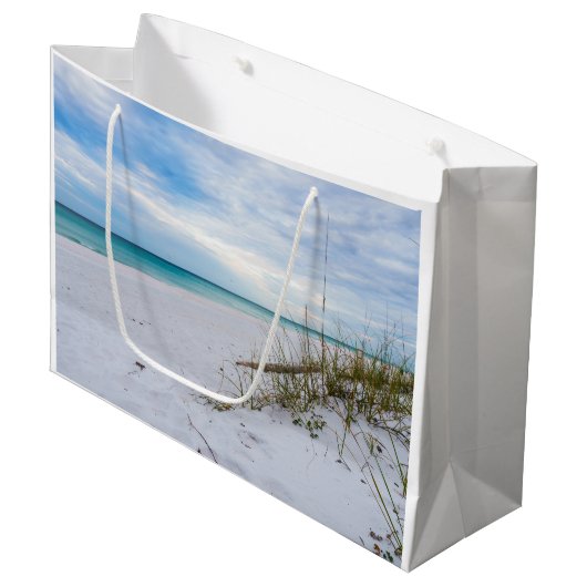 Sac Cadeau De Mer Et De Plage De Sable Blanc (Devant Angle)