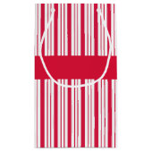 Sac cadeau de Noël à menthe de Noël Retro (Dos)