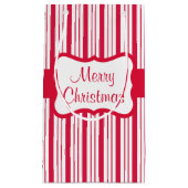 Sac cadeau de Noël à menthe de Noël Retro (Devant)