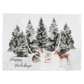 Sac cadeau de Noël Animaux Pine Forest (Dos)