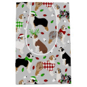 Sac cadeau de Noël Australian Shepherd Medium (Devant)
