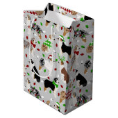 Sac cadeau de Noël Australian Shepherd Medium (Dos Angle)