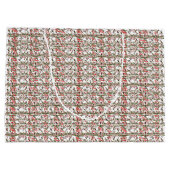 Sac cadeau de Noël aux colibris (Dos)